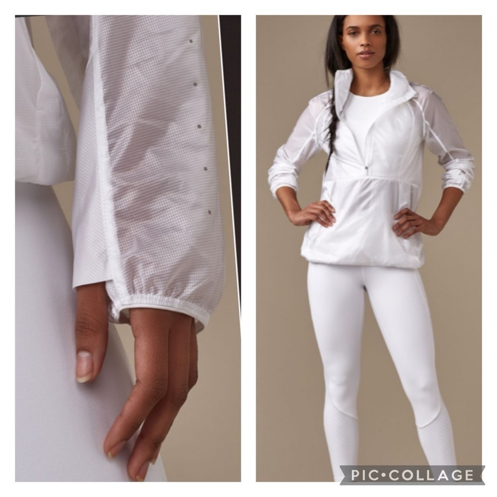Lululemon Run With It Jacket White Size 4 - Picture 2 of 10